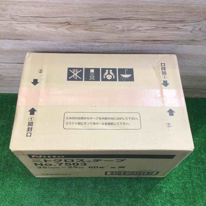 ◇日東電工 養生用布粘着テープ ニトクロステープ 7503 25ｍｍｘ25ｍ　60巻【町田店】