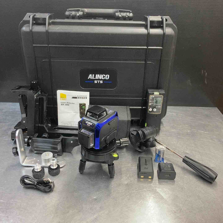 【中古美品】 STS ALINCO(アルインコ) グリーンレーザー墨出し器 ALC-44G フルライン 受光器付属 レベル 水平器 【東大和店】