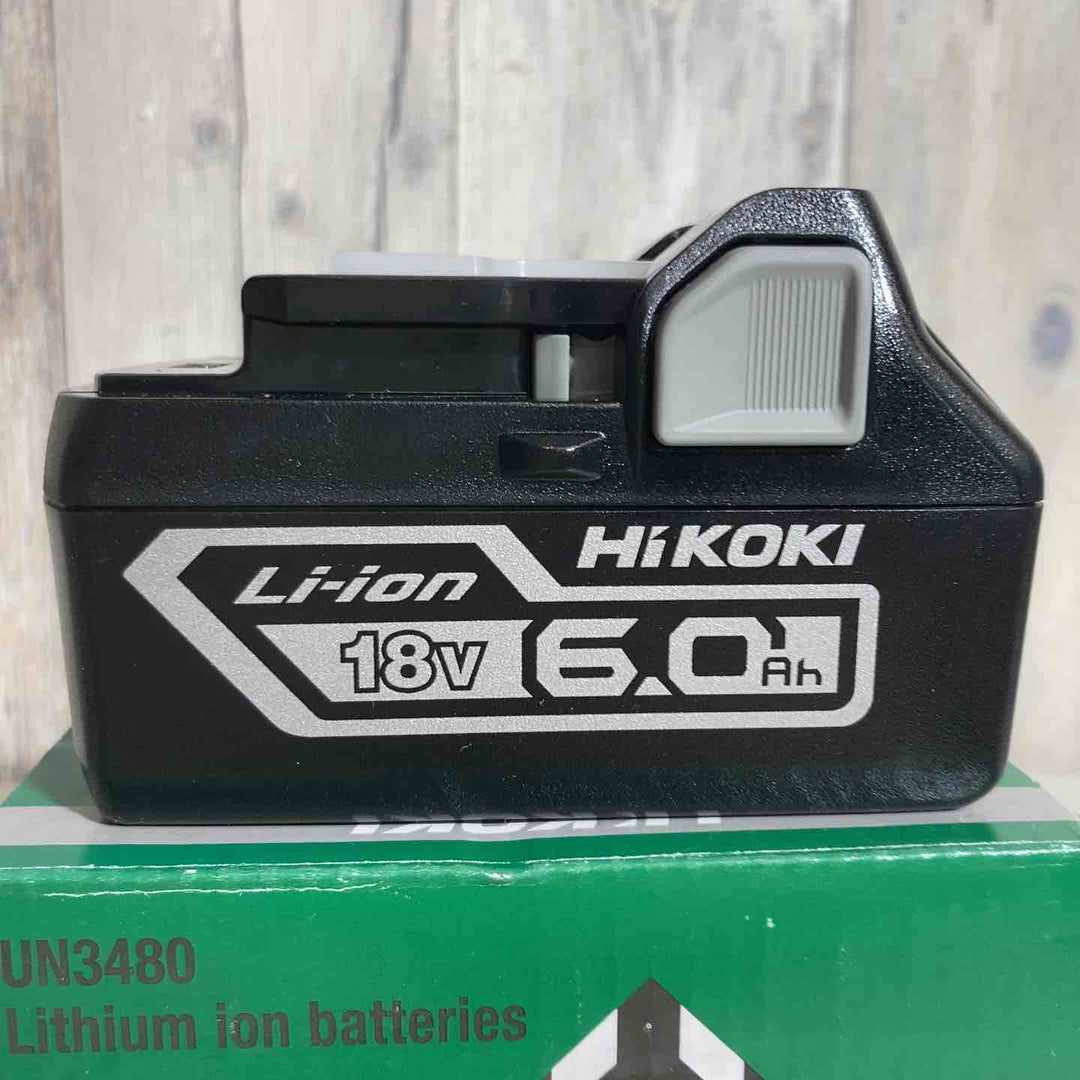 ▼ハイコーキ(HIKOKI ※旧:日立工機) リチウムイオンバッテリー 18V/6.0Ah BSL1860 2個 純正 保管品【戸田店】