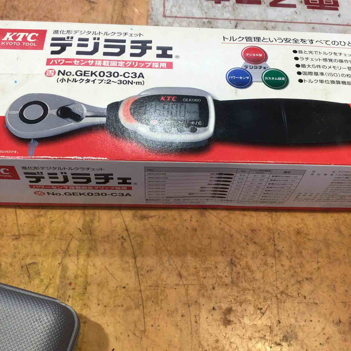 ◇KTC(京都機械工具) デジラチェ 【9.5sq】 小トルクタイプ GEK030-C3A【町田店】