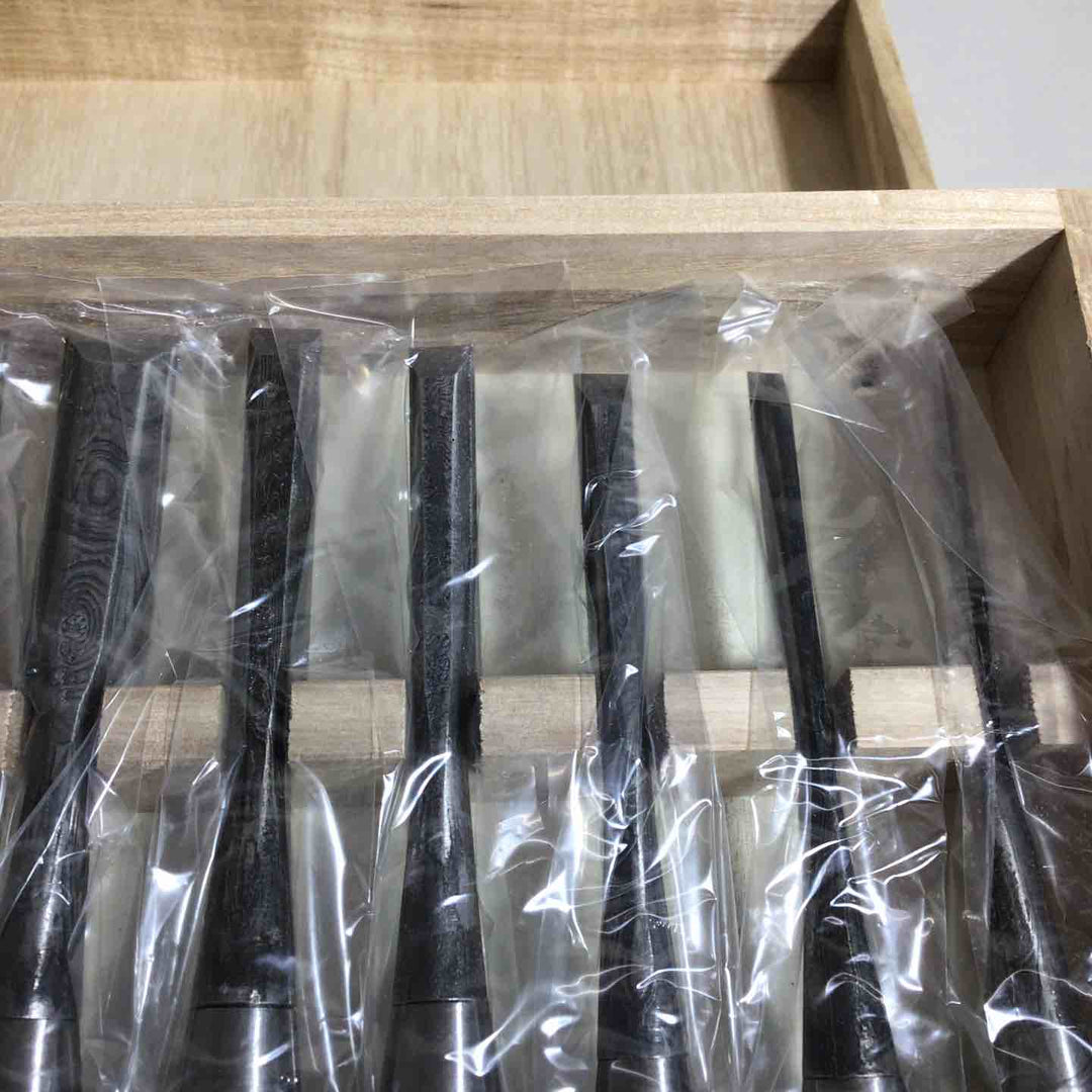 【未使用品】越秀 鑿 墨流し 10本組 鑿 鉋 大工道具【戸田店】