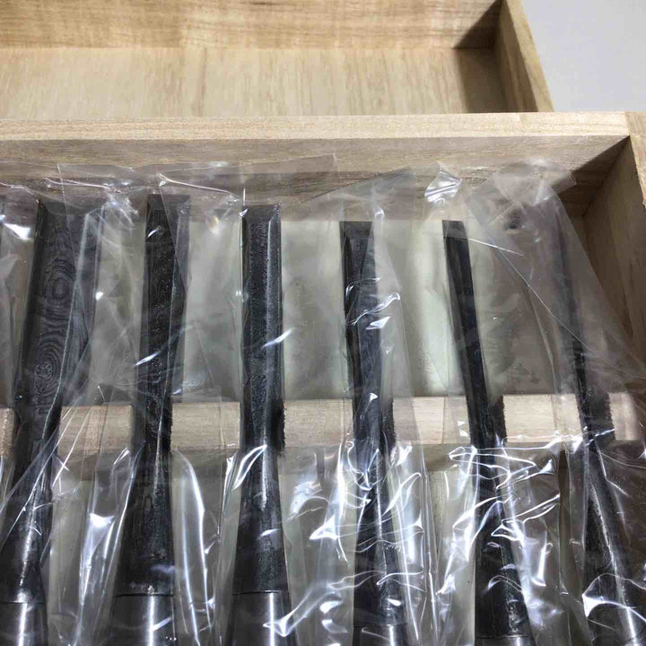【未使用品】越秀 鑿 墨流し 10本組 鑿 鉋 大工道具【戸田店】