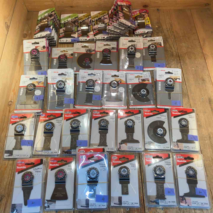 【未使用品】マルチツール替刃(マキタ、ボッシュ、ゼットソー) 種類豊富  計70個まとめ【所沢店】