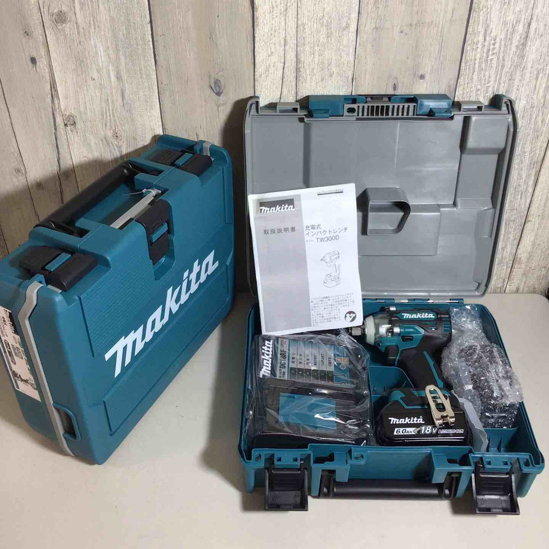 【未使用品】 マキタ makita コードレス インパクトレンチ TW300DRGX 2台 バッテリー&充電器付 フルセット インパクトレンチ 純正 純正品 充電式 18V 【戸田店】