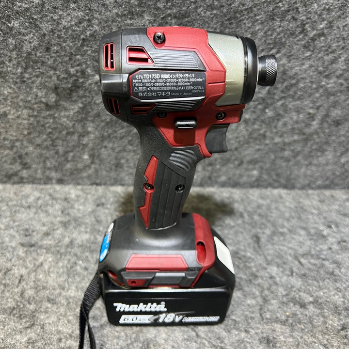 【未使用セール品】 マキタ makita 18V コードレスインパクトドライバー TD173DGXAR 【桶川店】