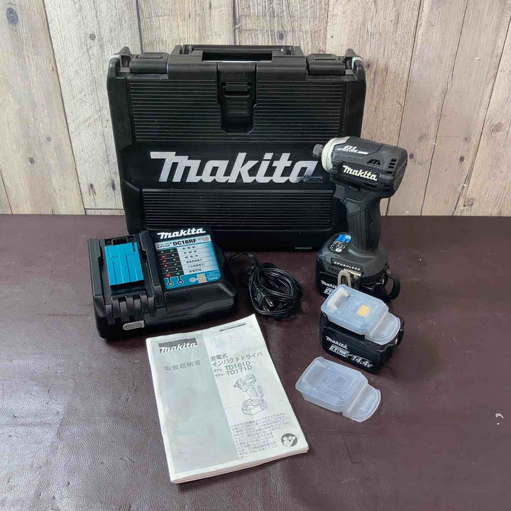 【中古品】 マキタ(makita) 14.4V コードレスインパクトドライバ TD161DRFXB フルセット品 【東大和店】