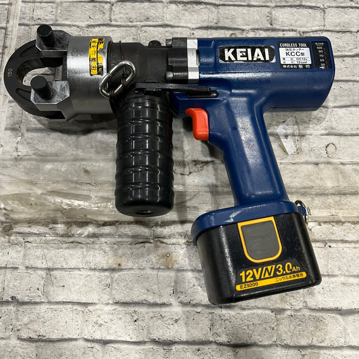 KEIAI 充電油圧式圧着器 KCC型 コマ複数付き【川口店】
