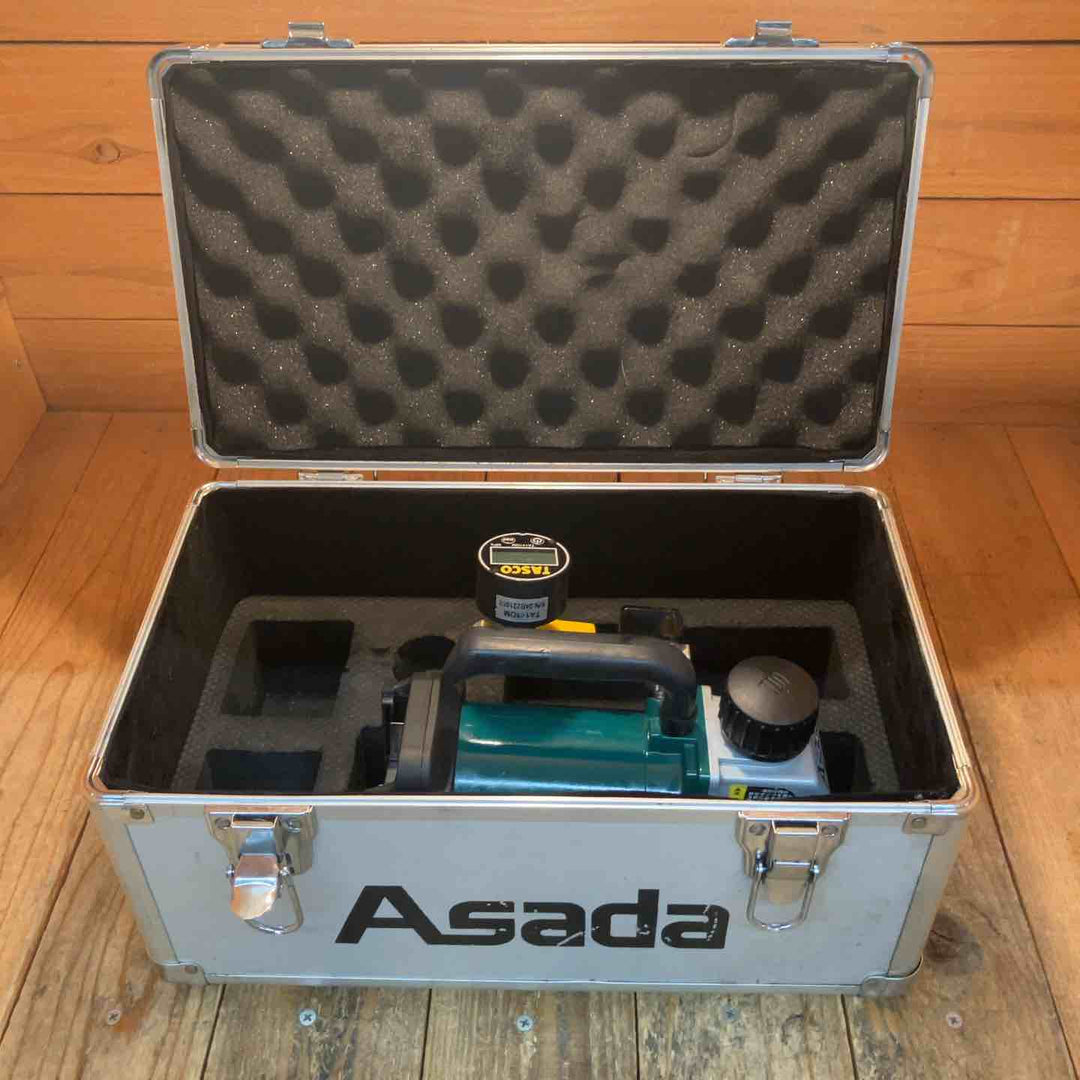 【中古品】アサダ(ASADA) コードレス真空ポンプ 1.5CFM-B  デジタルミニ連成計 TA141DM付き【所沢店】