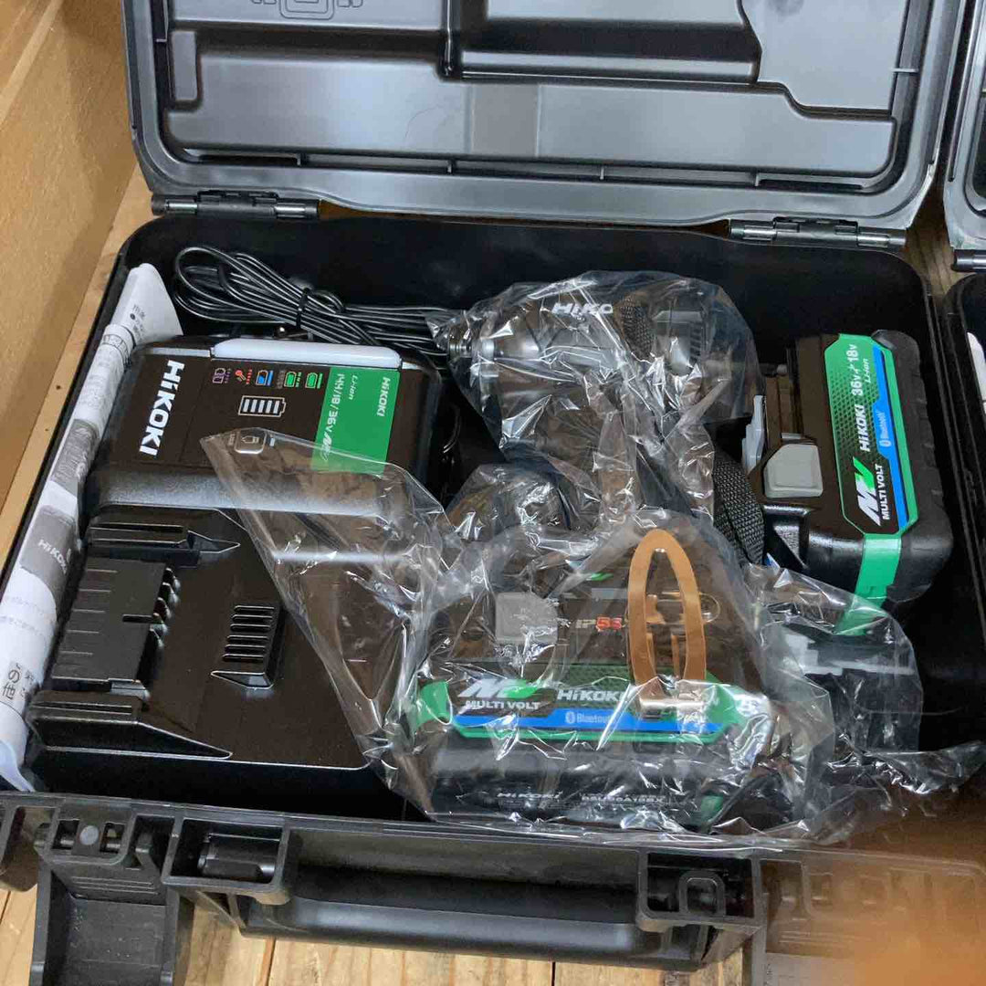 【特価】ハイコーキ(HIKOKI ※旧:日立工機) コードレスインパクトドライバー WH36DC(2XPSZ)(B) 2台セット WH36DC(2XPBSZ)【所沢店】