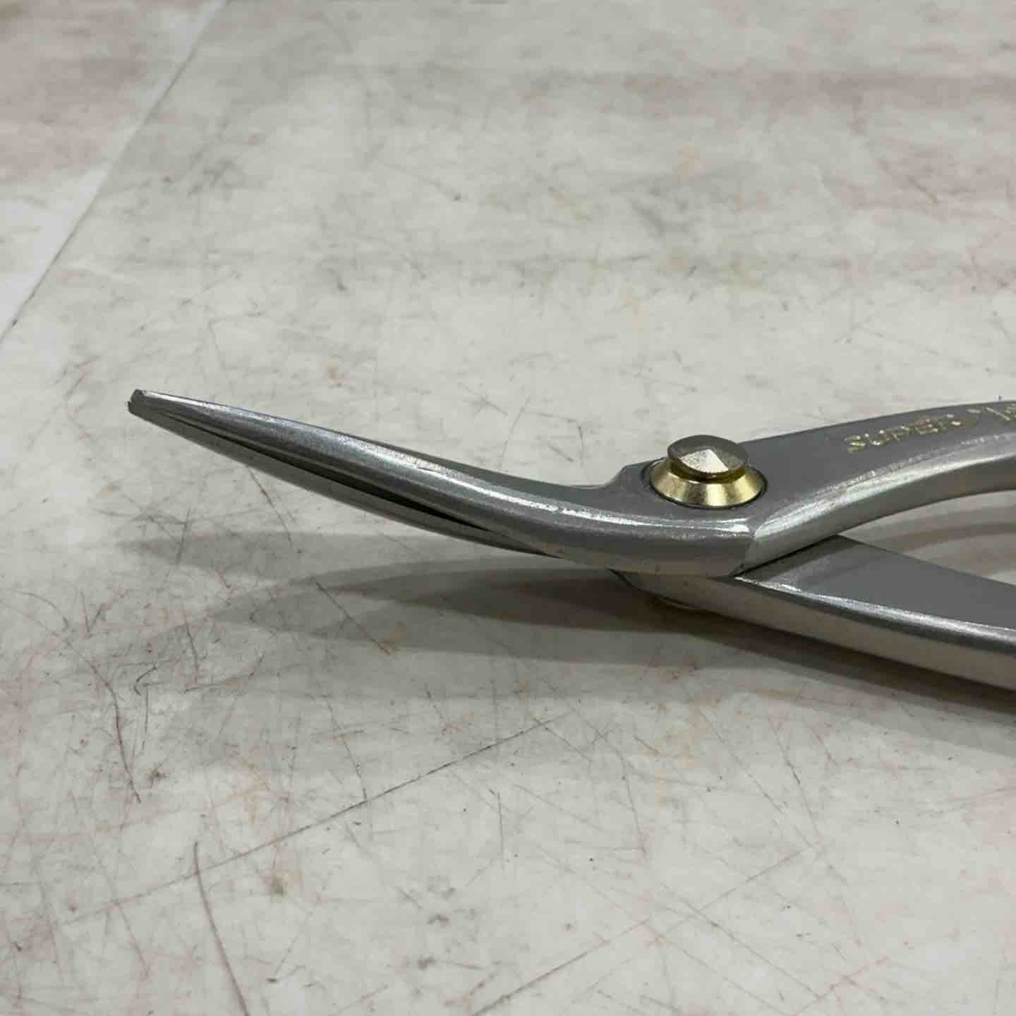 【未使用品】ツボタ 種光 ステン用SLD金切鋏 スーパーハードスリム 柳刃240mm ホワイト 8503【川口店】 ツボタ 種光 ステン用SLD金切鋏 スーパーハードスリム 柳刃240mm