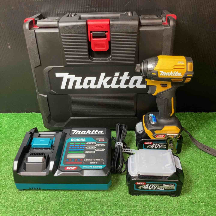 【美品・限定色！】★マキタ(makita) コードレスインパクトドライバー TD002GDXFY バッテリー充電6回・7回【岩槻店】