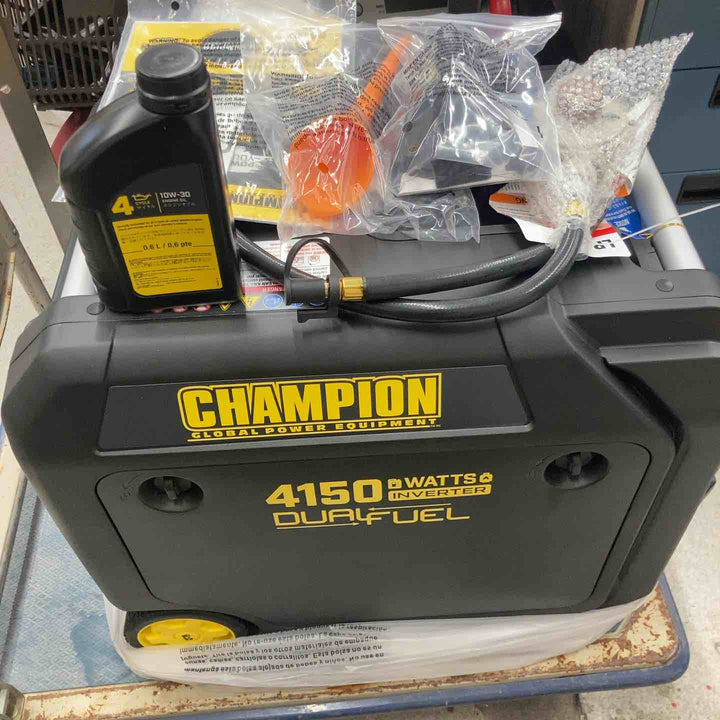 【店頭受取り限定】Champion チャンピオン・GGGガス・ガソリンインバーター発電機3800 501003-J【八潮店】