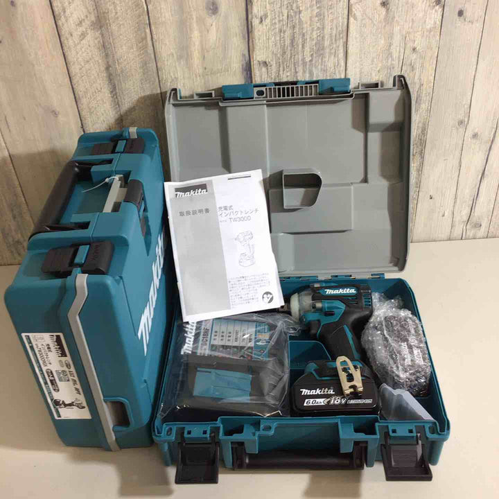 【未使用品】★純正バッテリー&充電器付き フルセット★マキタ(makita) コードレスインパクトレンチ TW300DRGX 2台セット【戸田店】