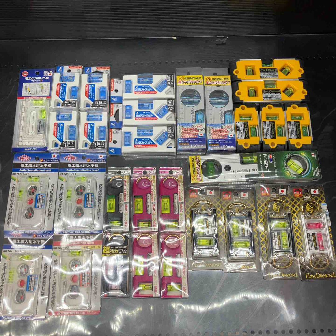 ▼水平器 磁石モデル マグネット付き 30個まとめ売り エビスダイヤモンド KOD シンワ等【川越店】