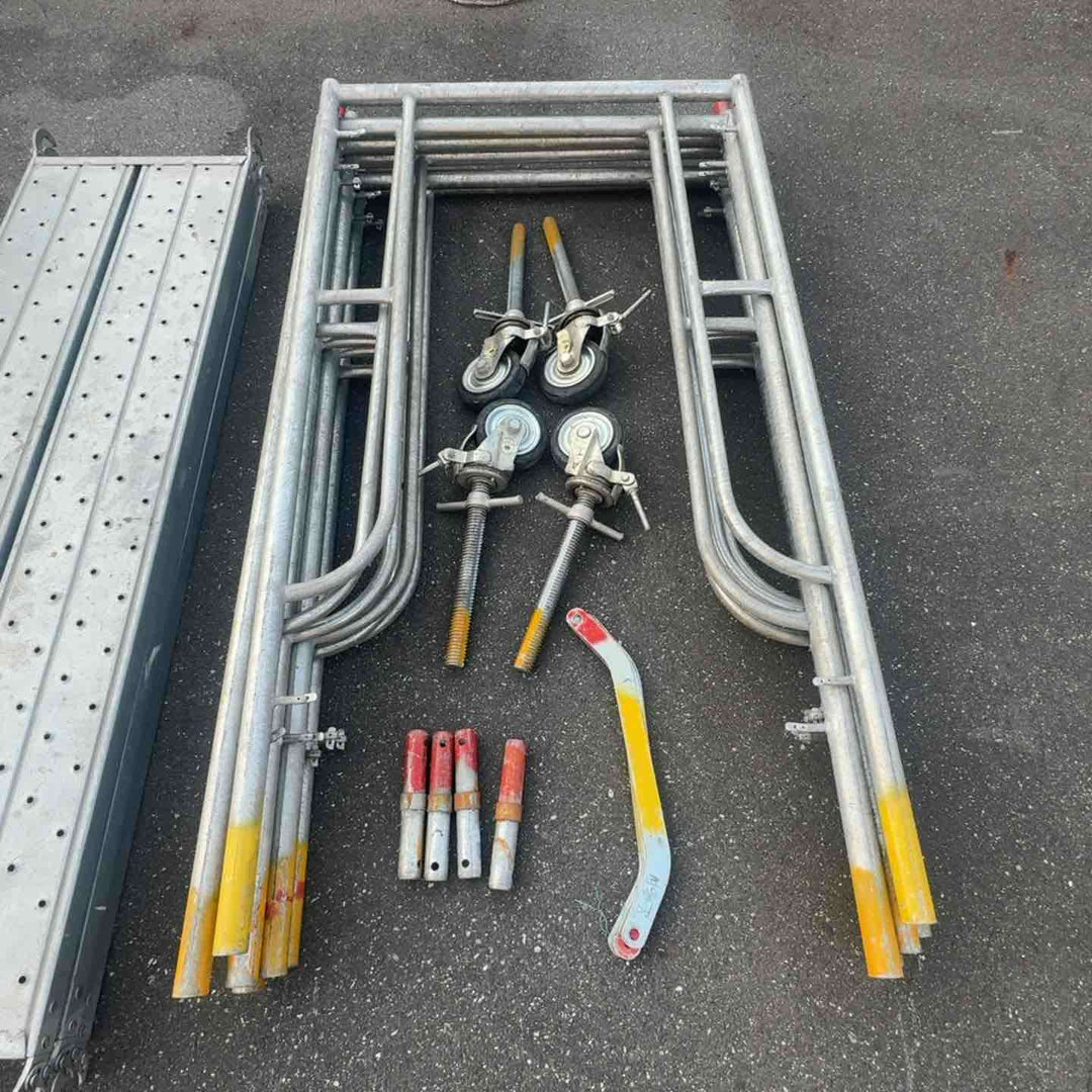 【サマーセール！店頭受取り限定・中古】 ビティ足場 3段移動式高所作業台 枠組足場 ビテ足場 【桶川店】