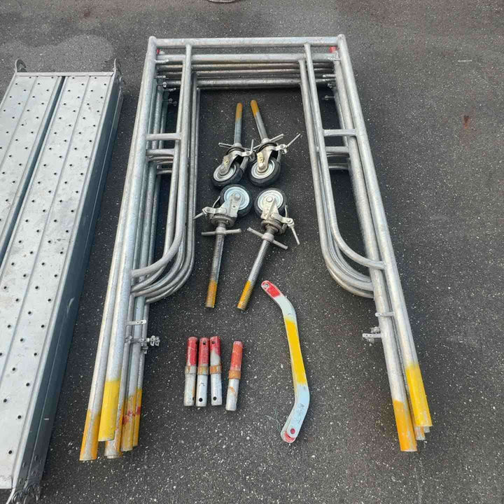 【サマーセール！店頭受取り限定・中古】 ビティ足場 3段移動式高所作業台 枠組足場 ビテ足場 【桶川店】