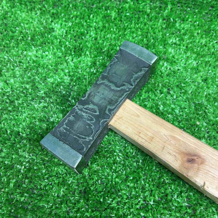 【道心斎正行】木目 黒 玄翁(角) 正行作柄付　120匁【藤沢店】