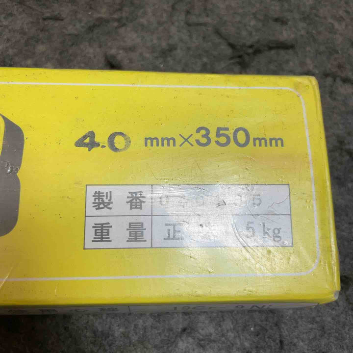 ◇日本ウェルディング WEL308 ステンレス鋼被覆アーク溶接棒 4.0Φ×350mm 5kg【桶川店】