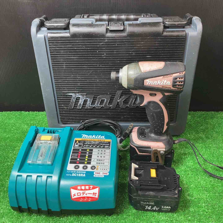 ★マキタ(makita) コードレスインパクトドライバー TD133DRFXP フルセット！14.4Vバッテリー2個・充電器付き【岩槻店】