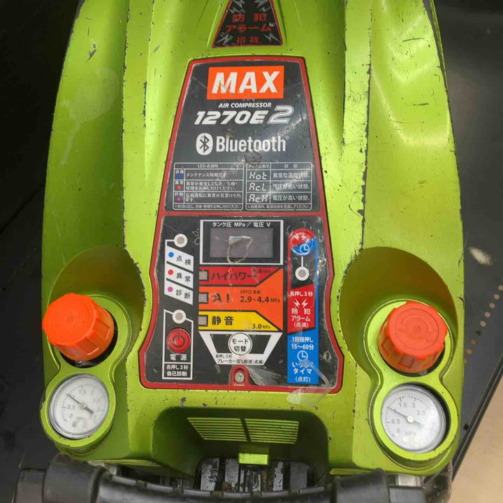 ◇マックス(MAX) 常圧/高圧エアコンプレッサー AK-HL1270E2 ブライトグリーン【川越店】