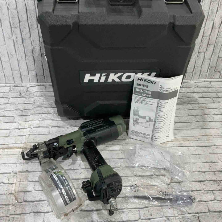 ◇ハイコーキ(HIKOKI ※旧:日立工機) 高圧エアネジ打ち機 WF4HS(AG) アブソリュートグリーン【川口店】