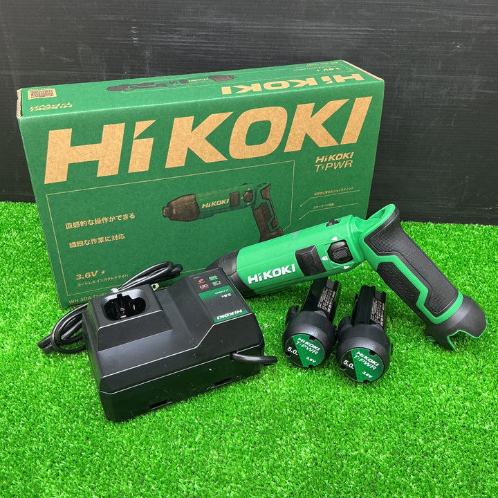 【未使用品】HiKOKI(ハイコーキ) 3.6V 充電式 インパクトドライバー WH3DA スローモード搭載 電池2個・充電器付 WH3DA(2JS)【電材館越谷店】