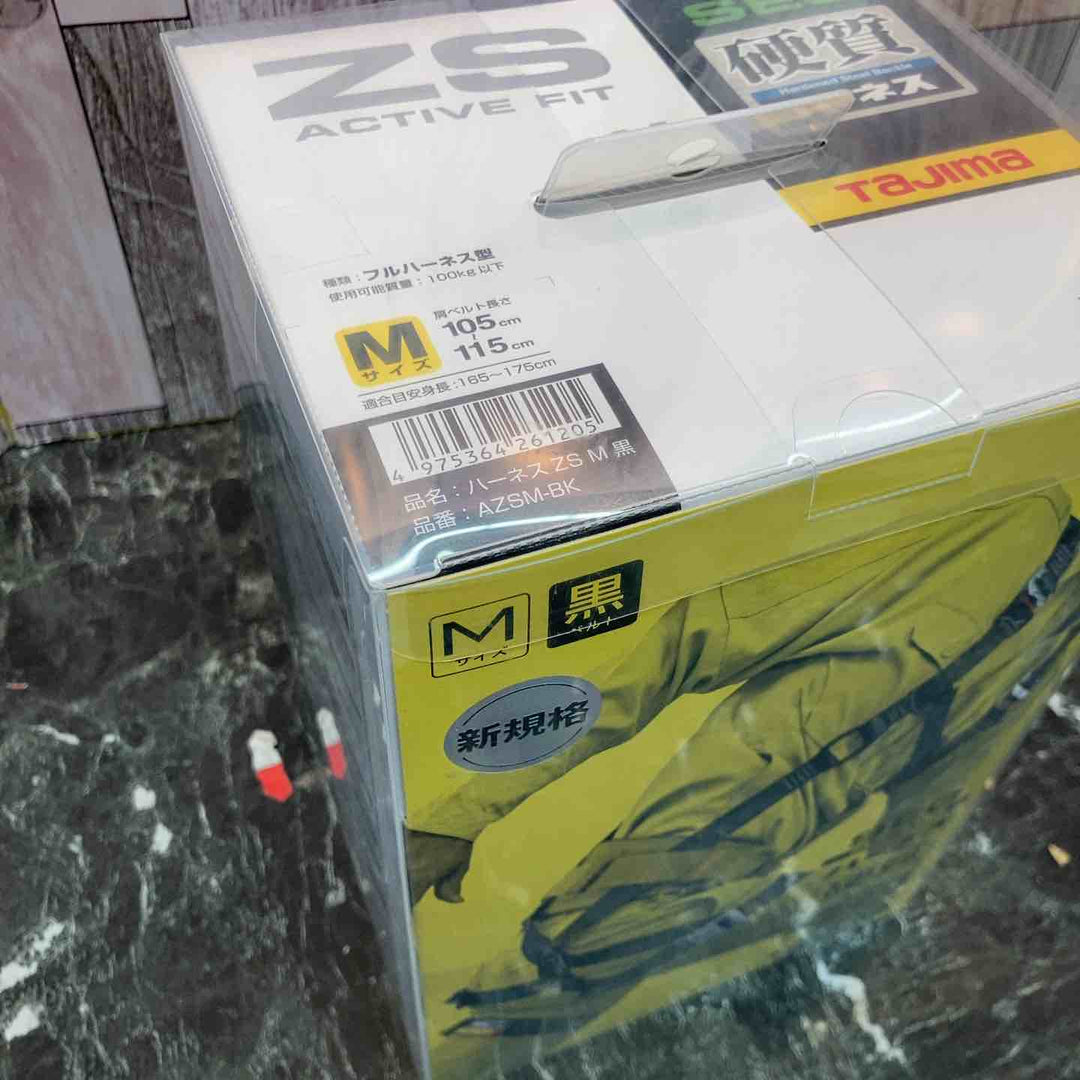 □タジマ(Tajima) ハーネスZS 黒 Mサイズ AZSM-BK【八潮店】