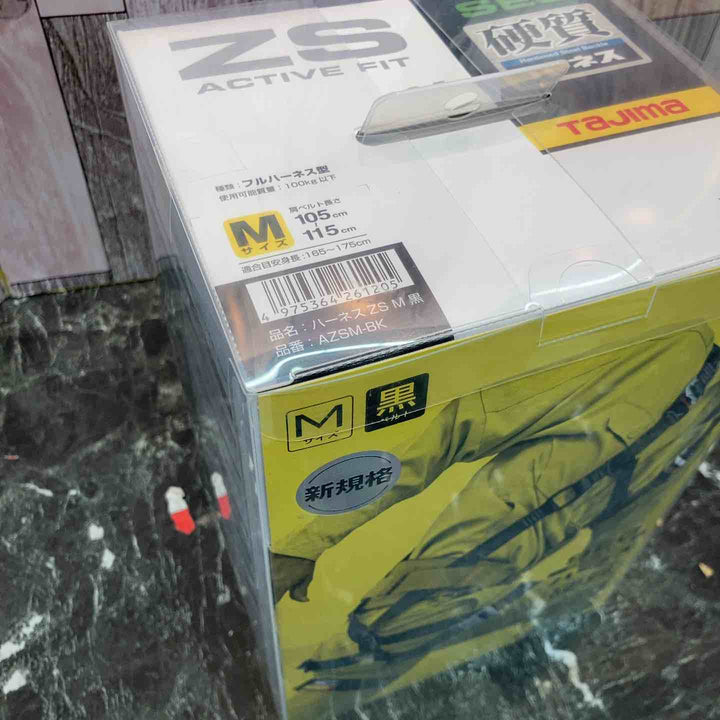 □タジマ(Tajima) ハーネスZS 黒 Mサイズ AZSM-BK【八潮店】