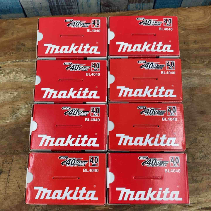 ★マキタ(makita) リチウムイオンバッテリー 40Vmax/4.0Ah BL4040 8個セット　【柏店】