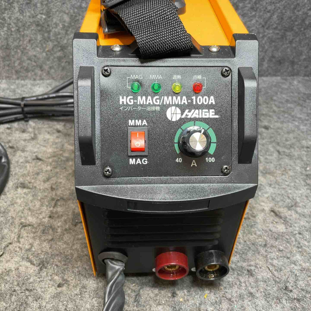 HAIGE(ハイガー) 半自動溶接機 HG-MAG/MMA-100A【桶川店】