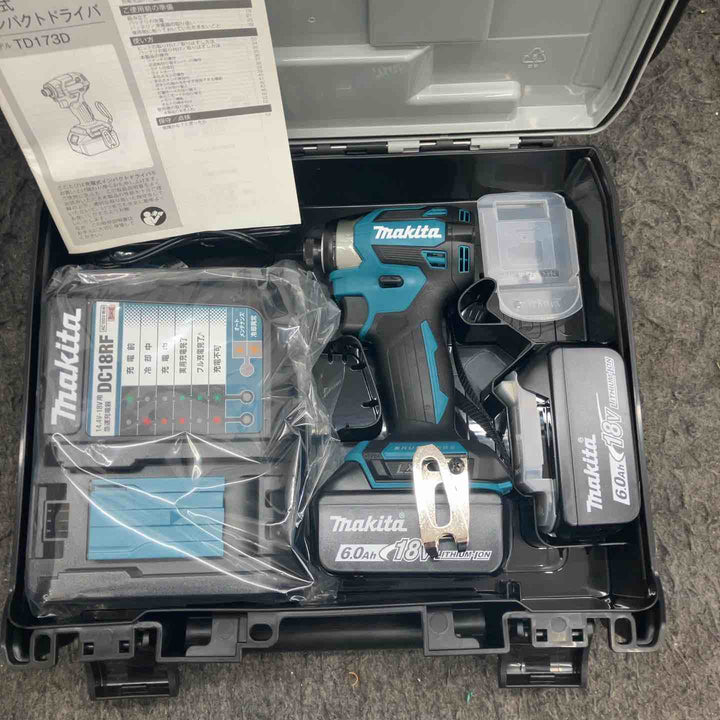 マキタ makita 18V インパクトドライバ TD173DRGX 青 フルセット 4台セット 送料無料【鴻巣店】