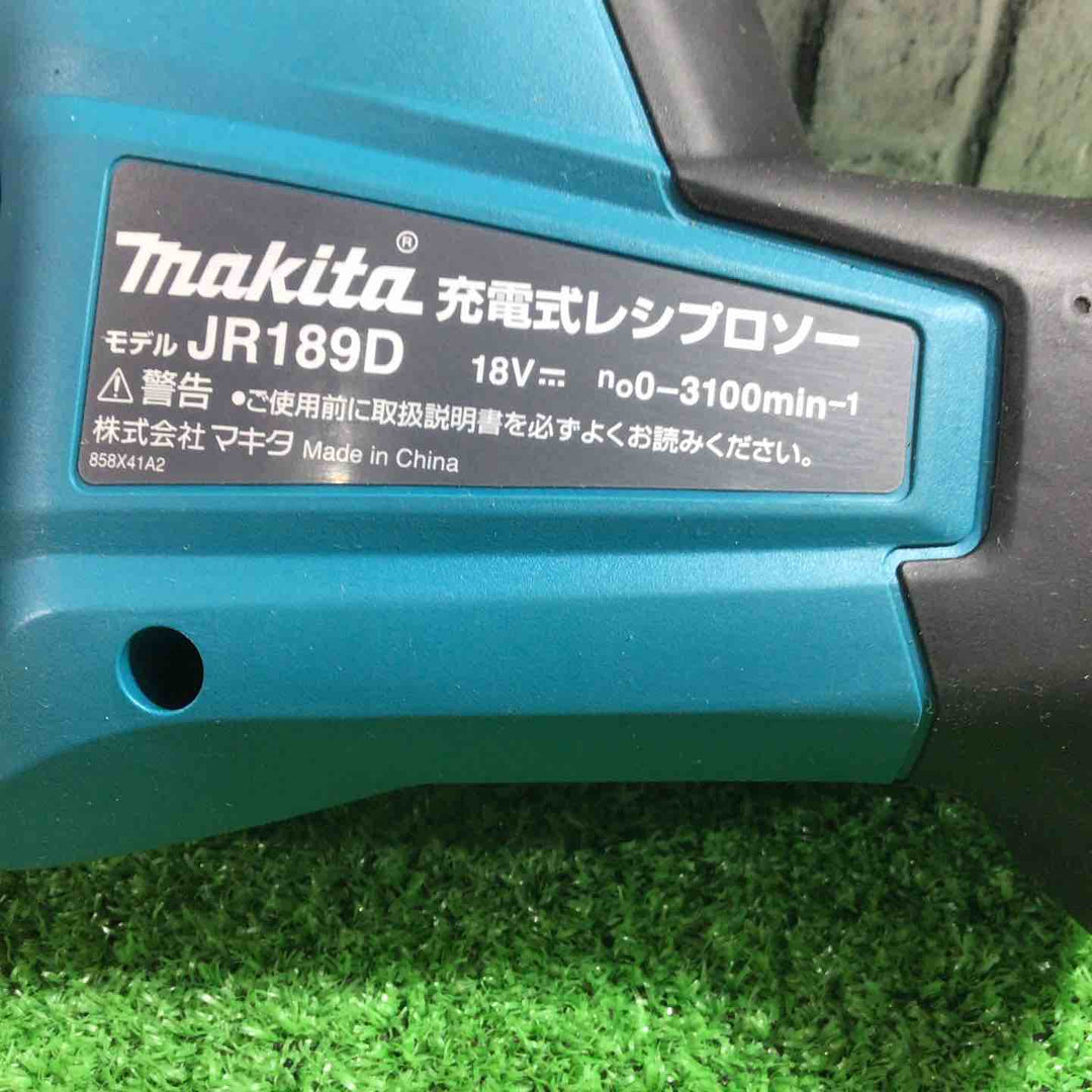 ★マキタ(makita) コードレスレシプロソー JR189DZ【川口店】