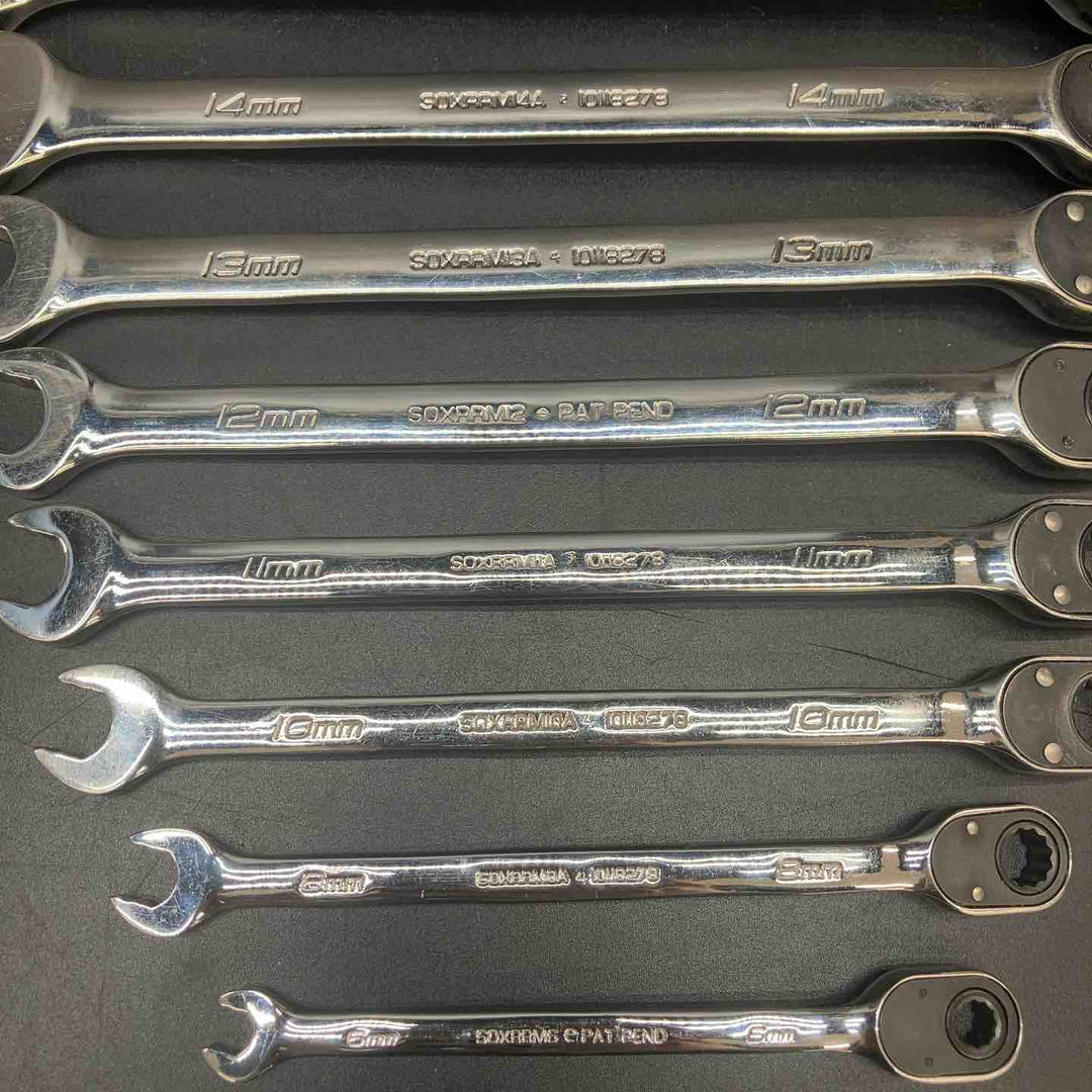 スナップオン(Snap-on) コンビギアレンチセット SOXRRM710A+8mm 6mm付き 6mm-19mm 計12本セット【川越店】