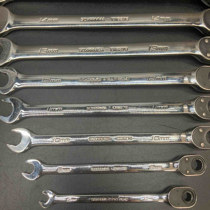 スナップオン(Snap-on) コンビギアレンチセット SOXRRM710A+8mm 6mm付き 6mm-19mm 計12本セット【川越店】