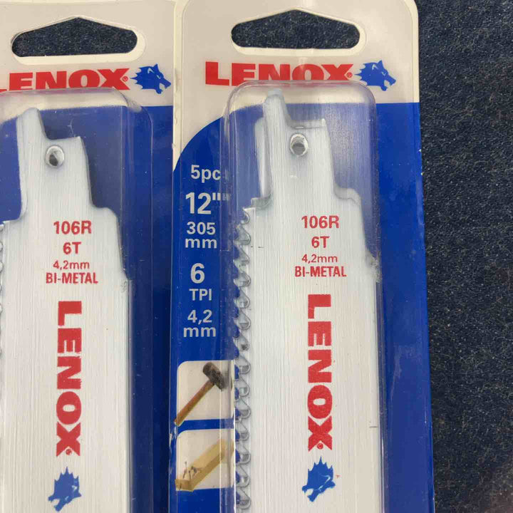 LENOX(レノックス) セーバーソー替刃 解体用ブレード 木工用 300mm 5枚入り 10個セット【八潮店】