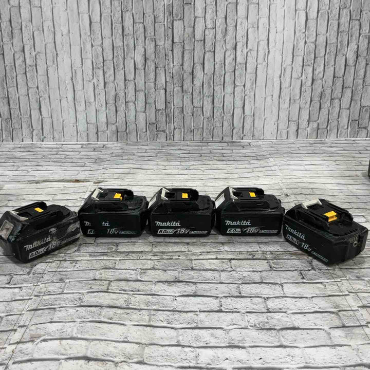 【現状品】②★マキタ(makita) リチウムイオンバッテリー 18V/6.0Ah BL1860B 10個セット 保証なし【川口店】
