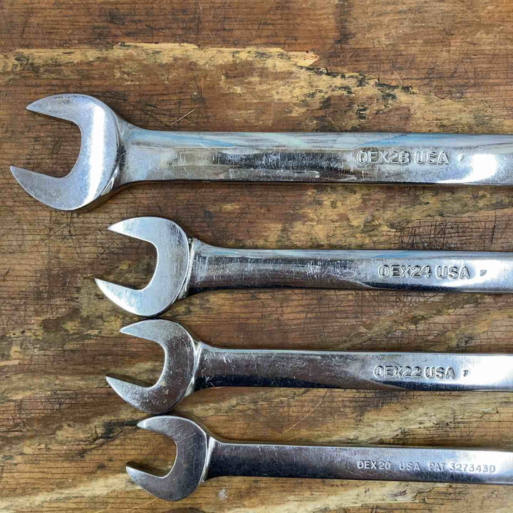 【中古品】▲スナップオン(Snap-on) コンビネーションレンチ 8本セット OEX28/24/22/20/18/16/14/12 旧ロゴ【柏店】