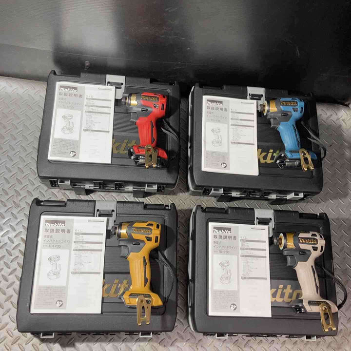 マキタ(makita) コードレスインパクトドライバー TD173DZPR PB PY PG 計4個セット【草加店】