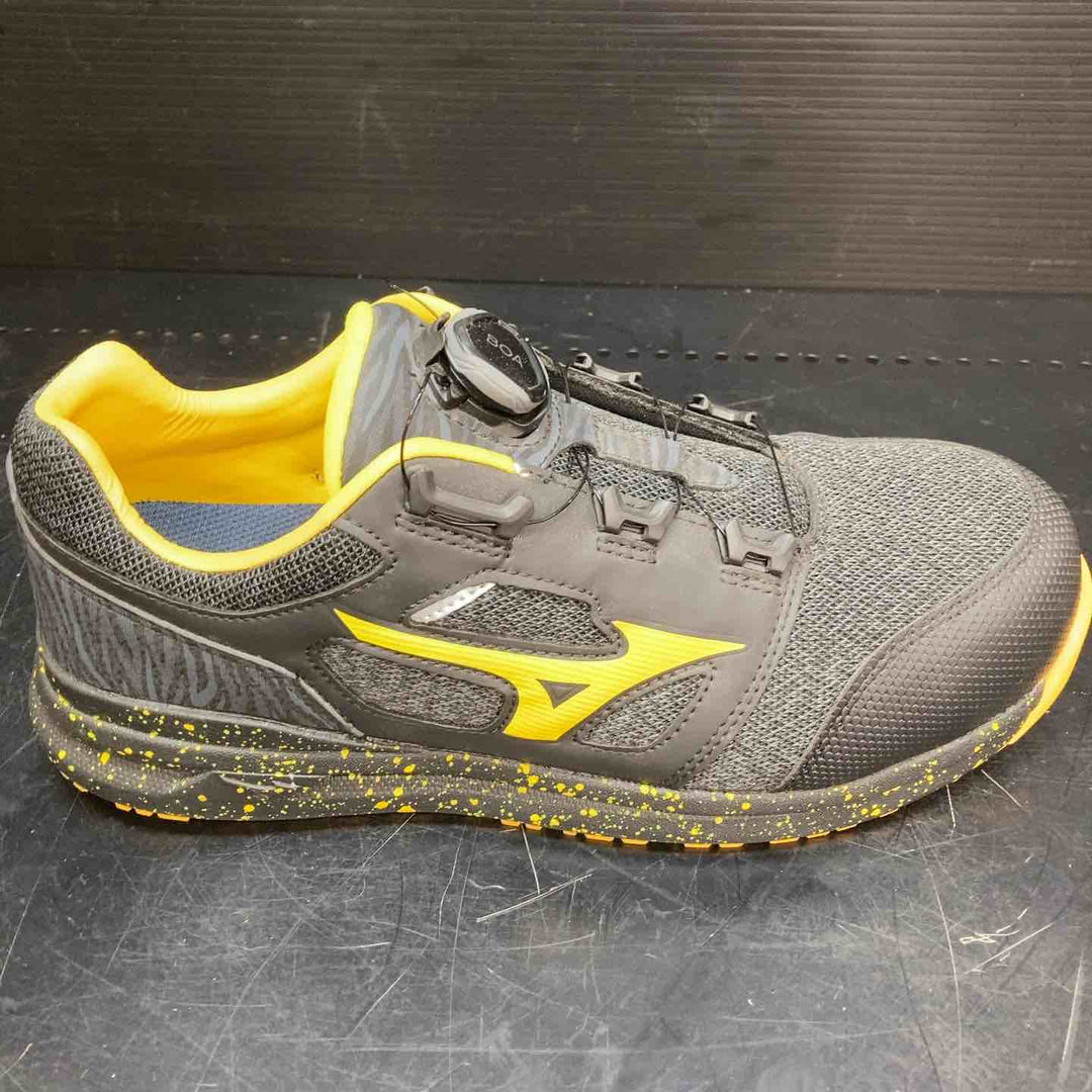 ミズノ(MIZUNO) プロテクティブスニーカー(安全靴) ALMIGHTY LSⅡ52L BOA F1GA220290 限定カラー ブラック×イエロー 26.5cm【川越店】