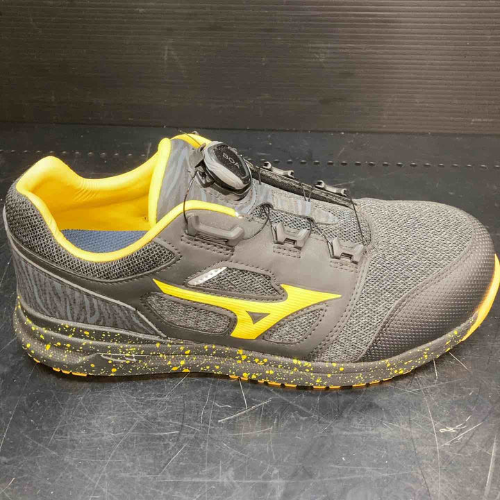 ミズノ(MIZUNO) プロテクティブスニーカー(安全靴) ALMIGHTY LSⅡ52L BOA F1GA220290 限定カラー ブラック×イエロー 26.5cm【川越店】
