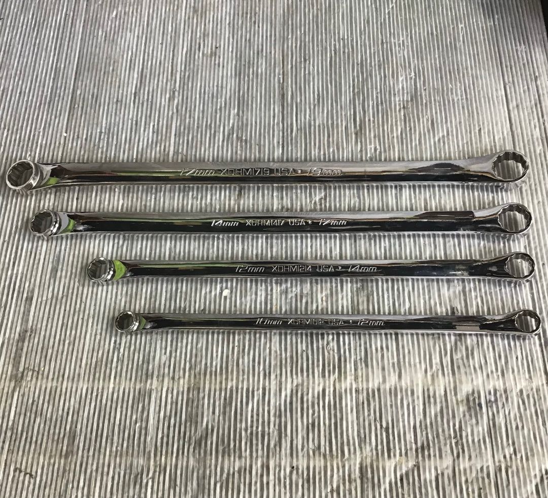 スナップオン(Snap-on) メガネレンチ 4本セット XDHM1012 XDHM1214 XDHM1417 XDHM1719【中古品】