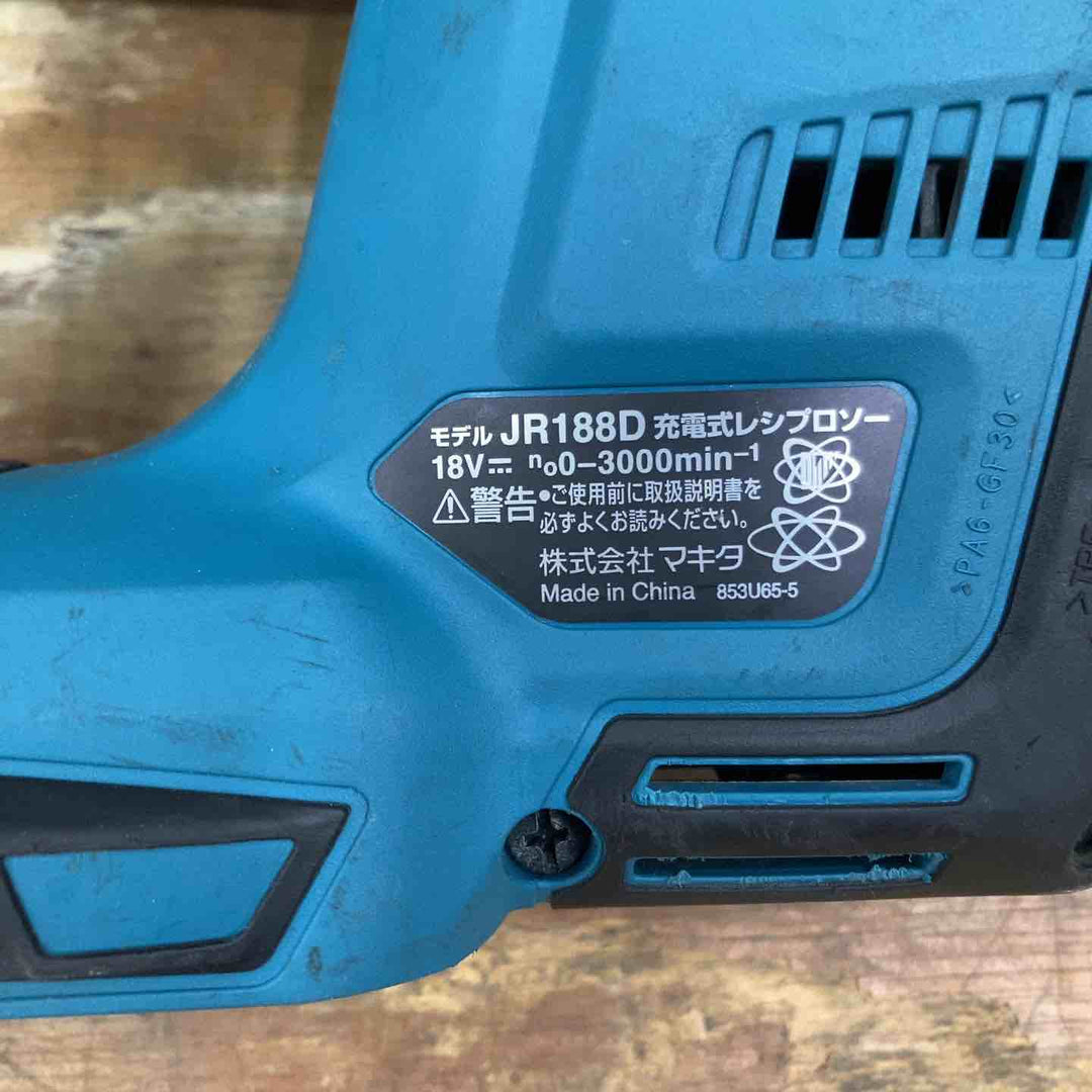 【中古品】☆マキタ(makita) コードレスレシプロソー 本体のみ JR188DZ 18V【柏店】