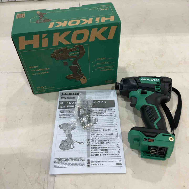 ★ハイコーキ(HIKOKI) 10.8V コードレスインパクトドライバ WHP12DB(NN)(本体のみ)【川口店】