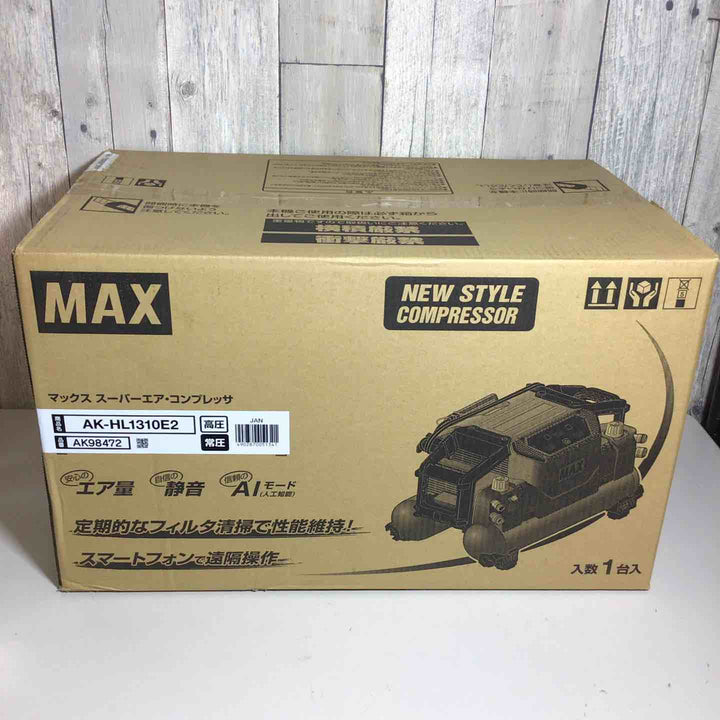 ★マックス(MAX) 高圧常圧兼用エアコンプレッサー AK-HL1310E2_レッド【戸田店】