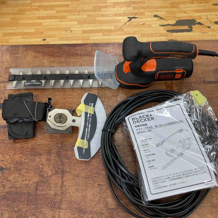 BLACK&DECKER 5in1ポールヘッジ&芝生バリカン GPSH1000【柏店】