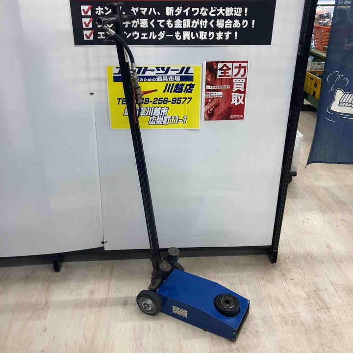 【店頭受取り限定/決算SALE】長崎ジャッキ エアーハイドロリックトラックジャッキ　低床2段式タイプ NTJ-20W-120H 20トン 　【川越店】