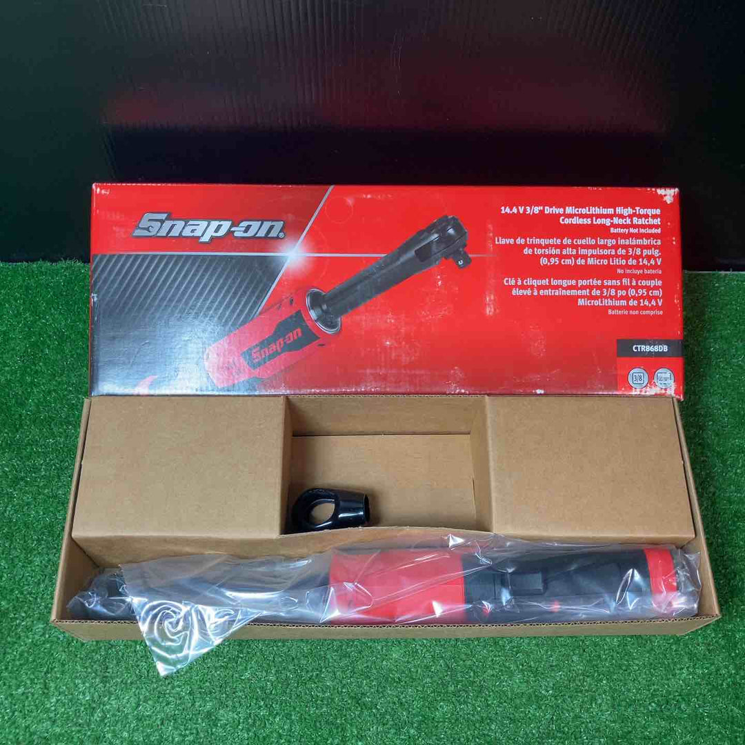 スナップオン/Snap-on 3/8コードレスロングネックラチェット CTR868DB レッド 本体のみ【岩槻店】