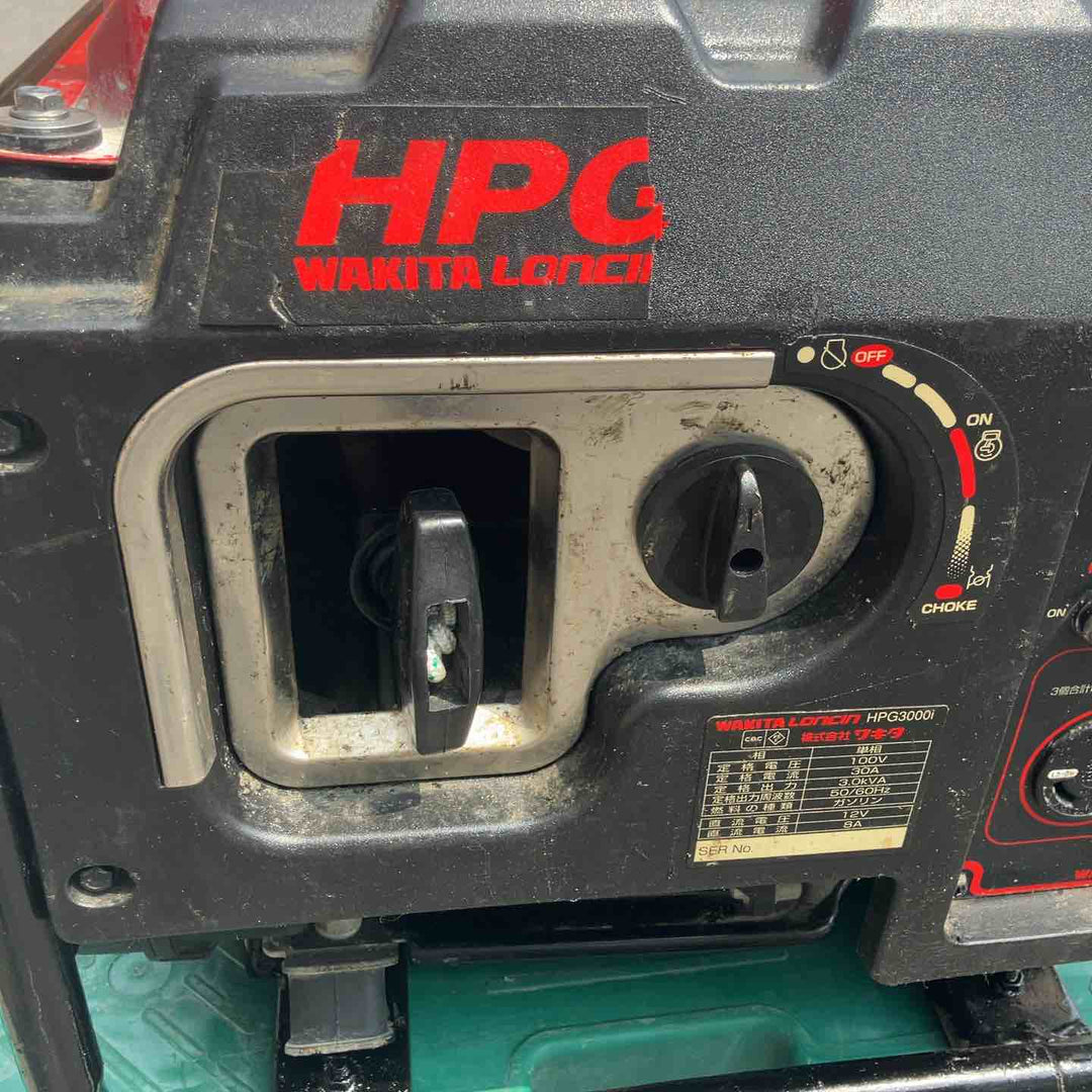 【中古品・店頭受取り限定】 ワキタ/MEIHO インバーター式ガソリン発電機・HPG3000i 【桶川店】