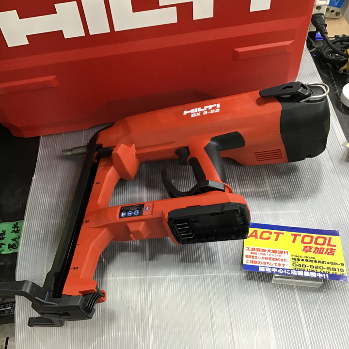 【未使用】　HILTI(ヒルティ)充電式コンクリートネイラー (長いピン)　BX 3-L-22 　【草加店】