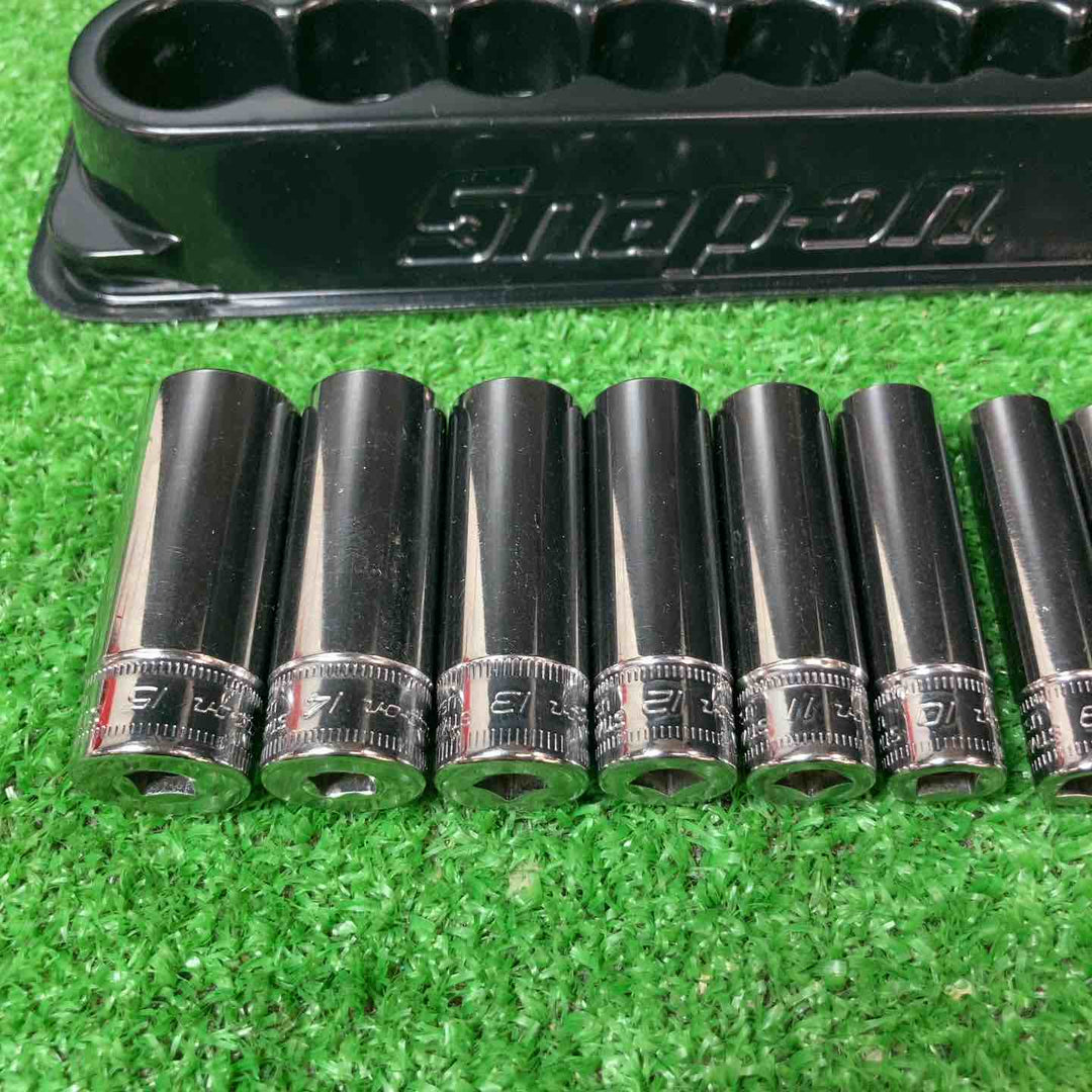 【中古品】▲スナップオン(Snap-on) 1/4 6角ディープソケット12個セット PAKTY314 マグネットホルダー付き【岩槻店】